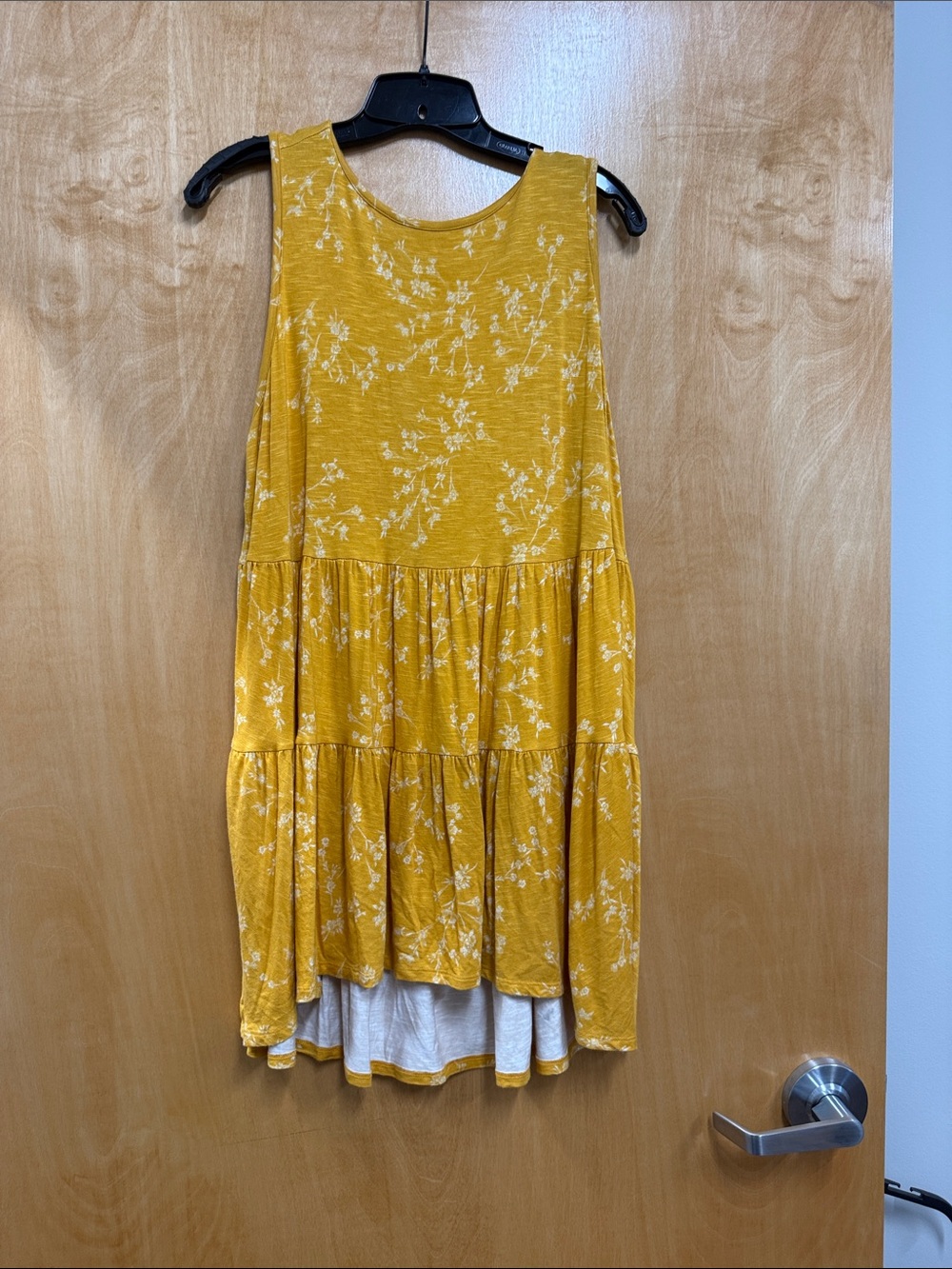 torrid Mustard Yellow Floral Tiered Tunic